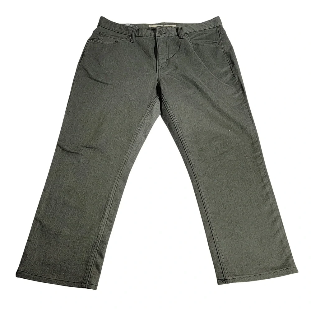 Banana Republic Travel Jean Mens 36x30 Olive Green Skinny Fit Stretch Pants